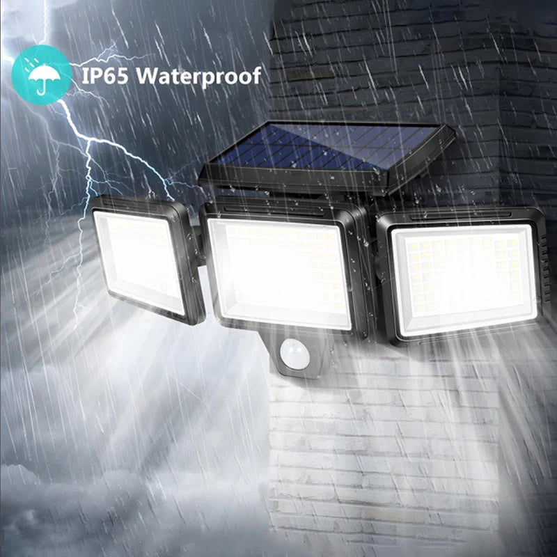 VoltVibe SolarRay Split-Panel Smart Induction Security Light