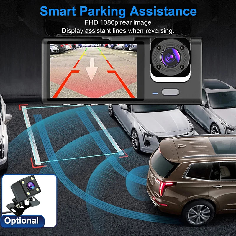 VoltVibe DriveGuard Pro | Multi-Lens WiFi Smart Dash Cam