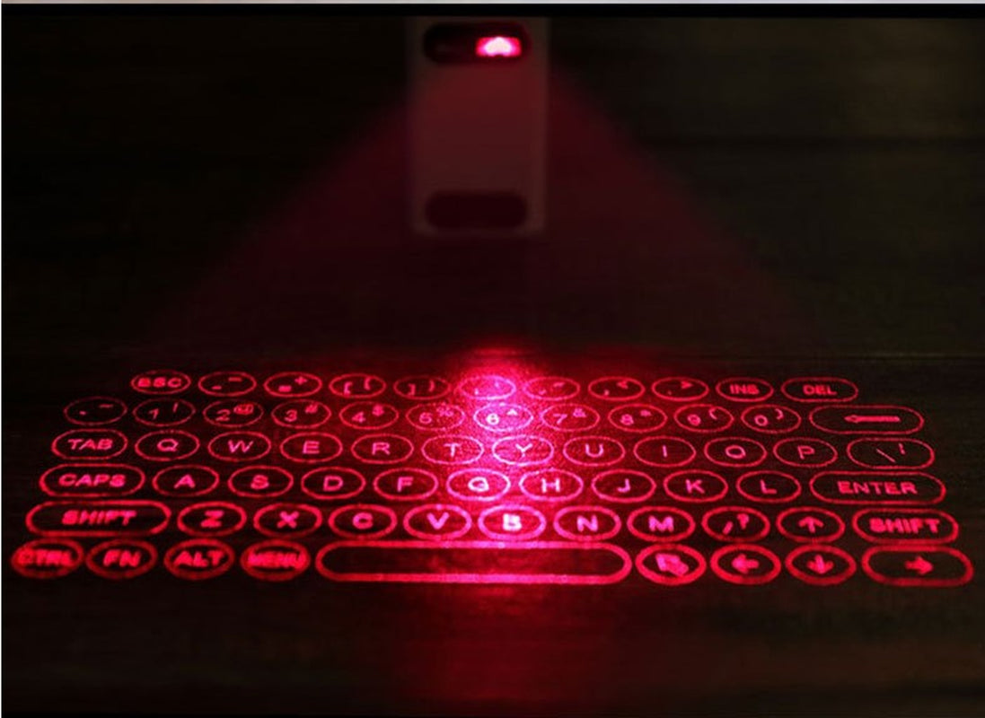 VoltVibe CyberBeam | Virtual Laser Projector & Wireless Keyboard Suite
