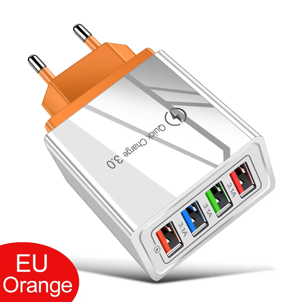 VoltVibe NitroVolt X4 | Quick Charge Multi-Device Travel Adapter