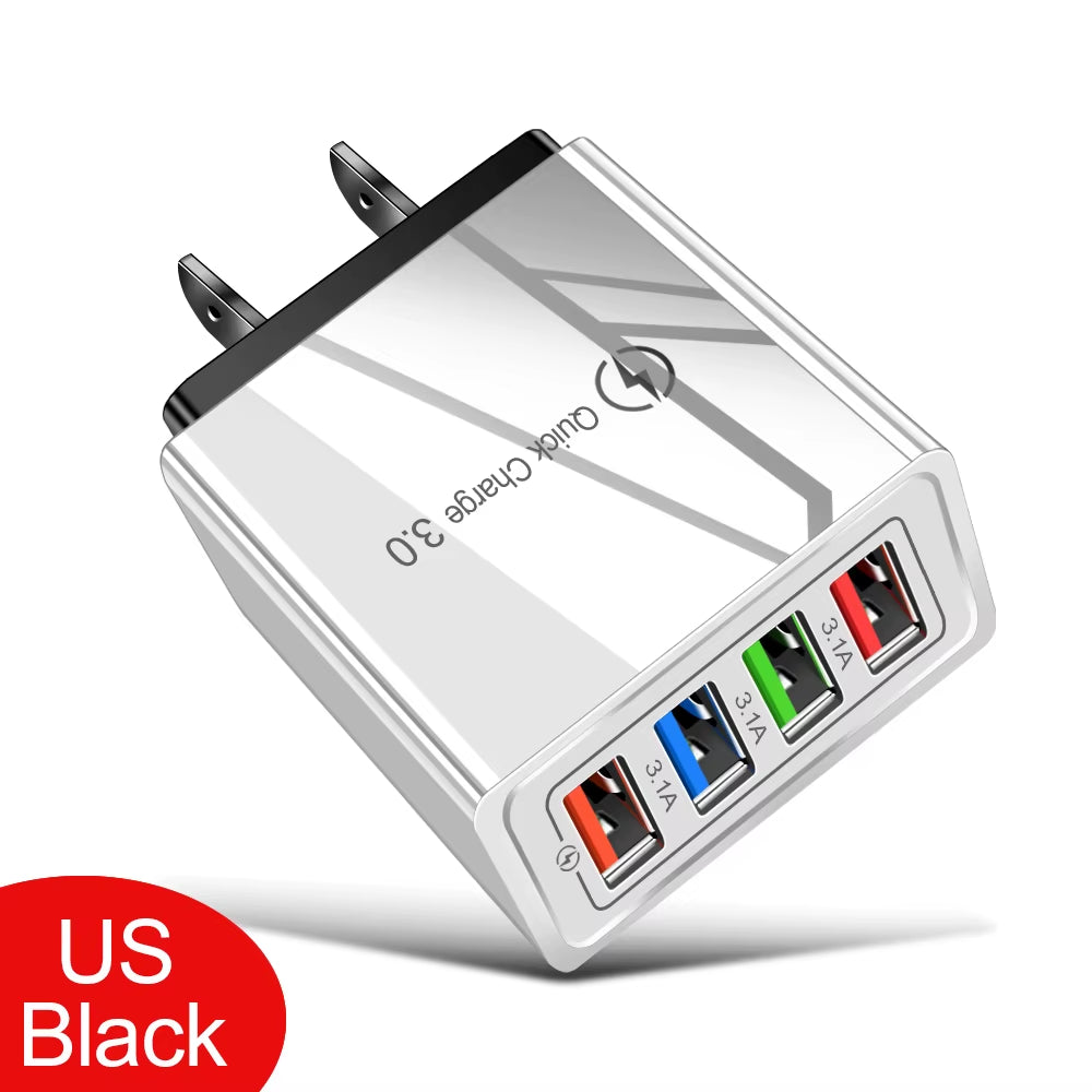 VoltVibe NitroVolt X4 | Quick Charge Multi-Device Travel Adapter