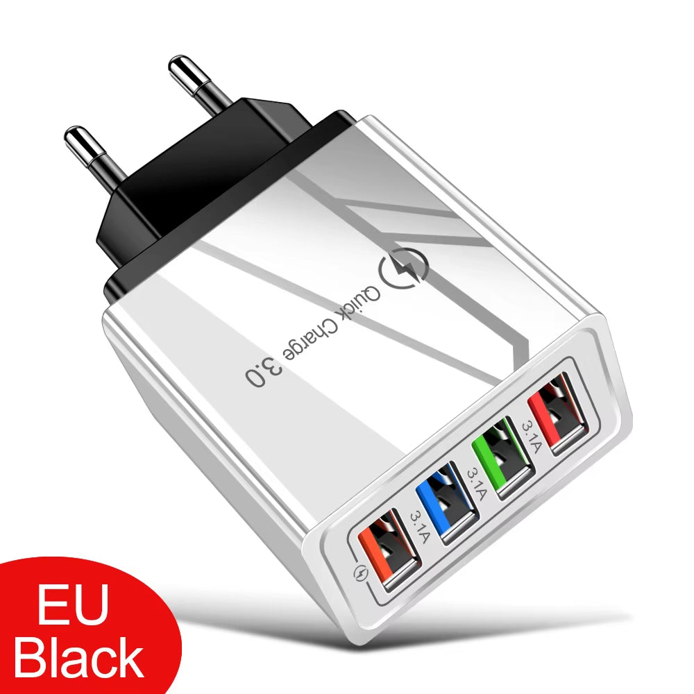 VoltVibe NitroVolt X4 | Quick Charge Multi-Device Travel Adapter