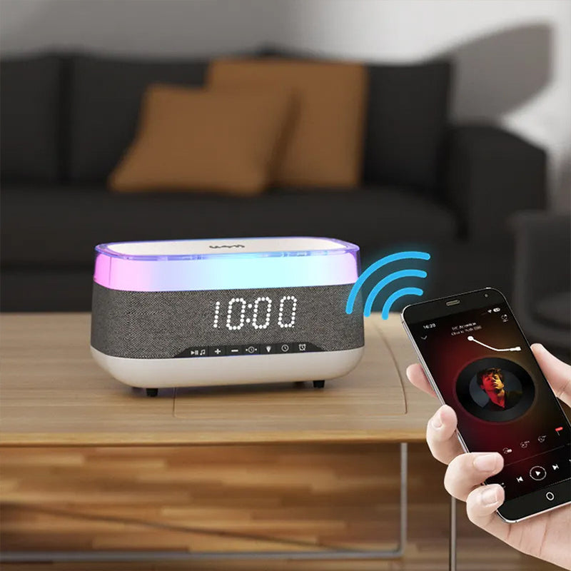 VoltVibe ChronoGlow 4-in-1 Smart Alarm Clock Wireless Charger