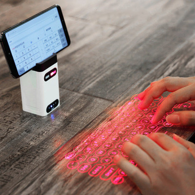 VoltVibe CyberBeam | Virtual Laser Projector & Wireless Keyboard Suite