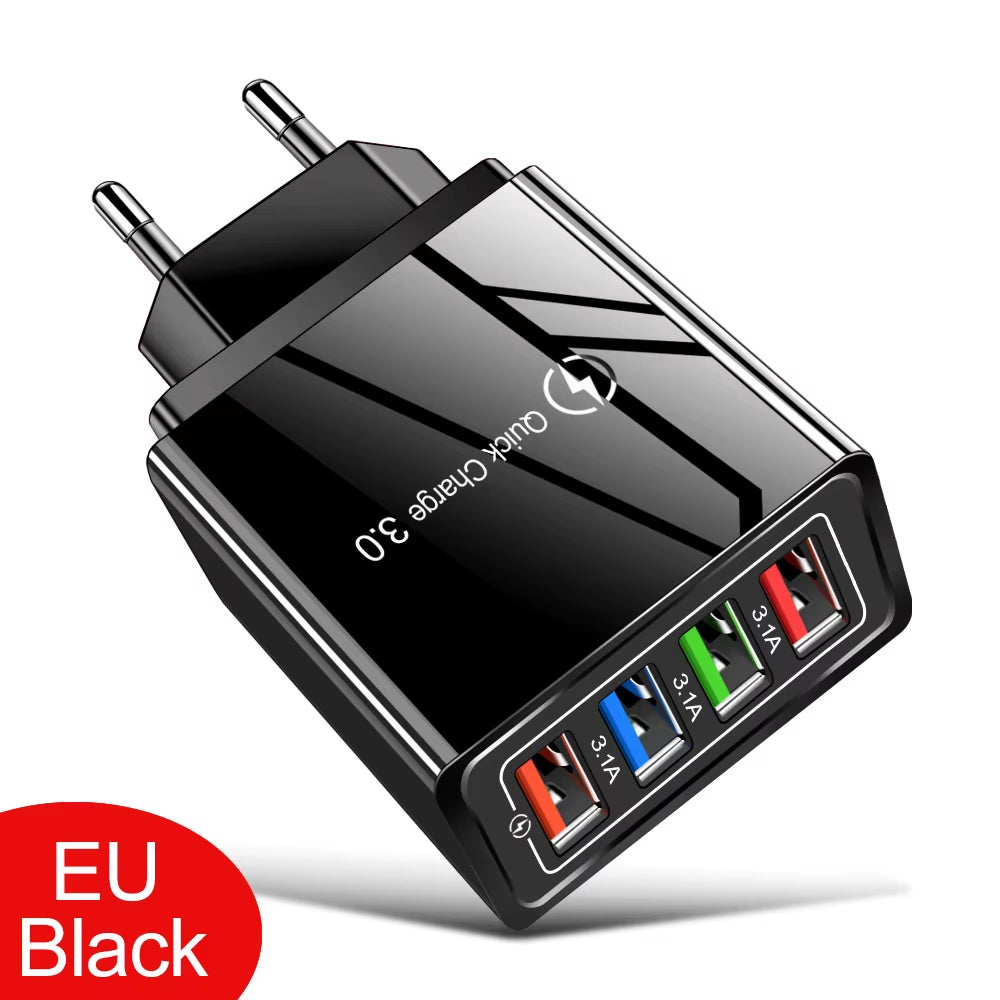 VoltVibe NitroVolt X4 | Quick Charge Multi-Device Travel Adapter