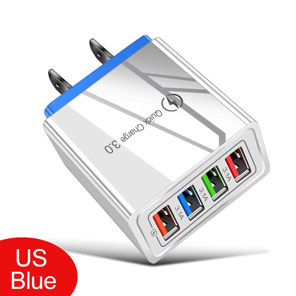 VoltVibe NitroVolt X4 | Quick Charge Multi-Device Travel Adapter