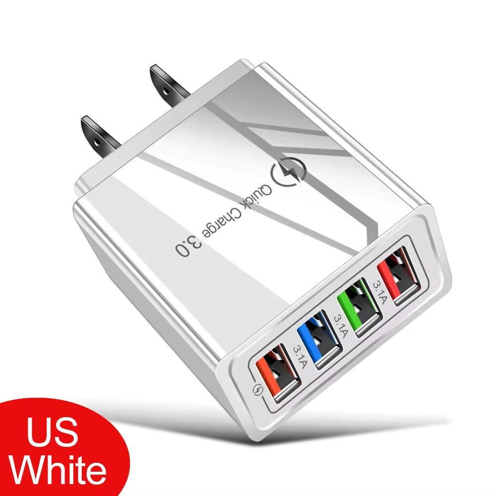 VoltVibe NitroVolt X4 | Quick Charge Multi-Device Travel Adapter
