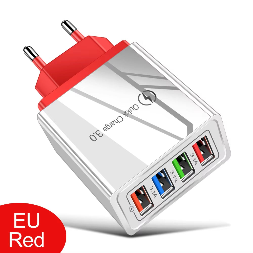 VoltVibe NitroVolt X4 | Quick Charge Multi-Device Travel Adapter