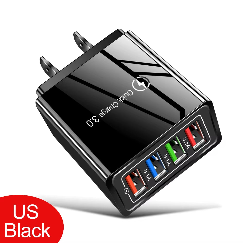 VoltVibe NitroVolt X4 | Quick Charge Multi-Device Travel Adapter