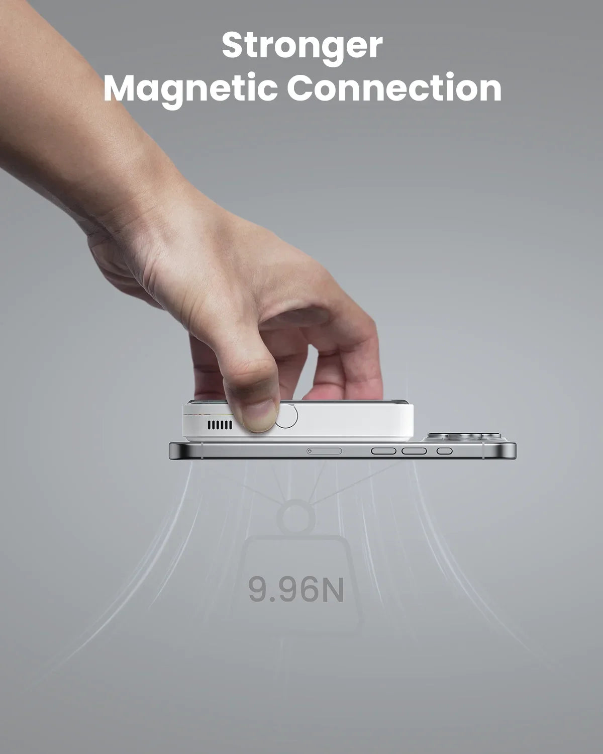 VoltVibe IceMag Pro | Transparent RGB Magnetic Power Bank