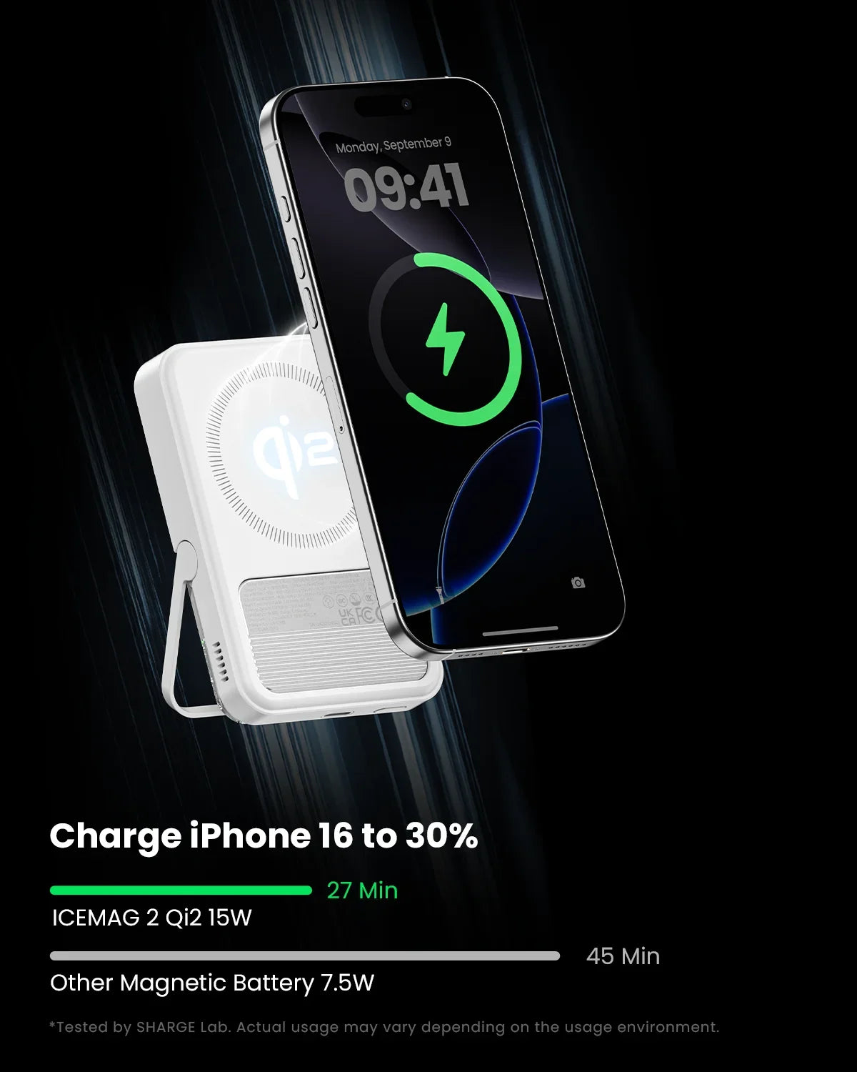 VoltVibe IceMag Pro | Transparent RGB Magnetic Power Bank