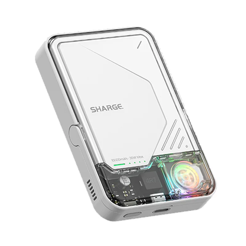 VoltVibe IceMag Pro | Transparent RGB Magnetic Power Bank