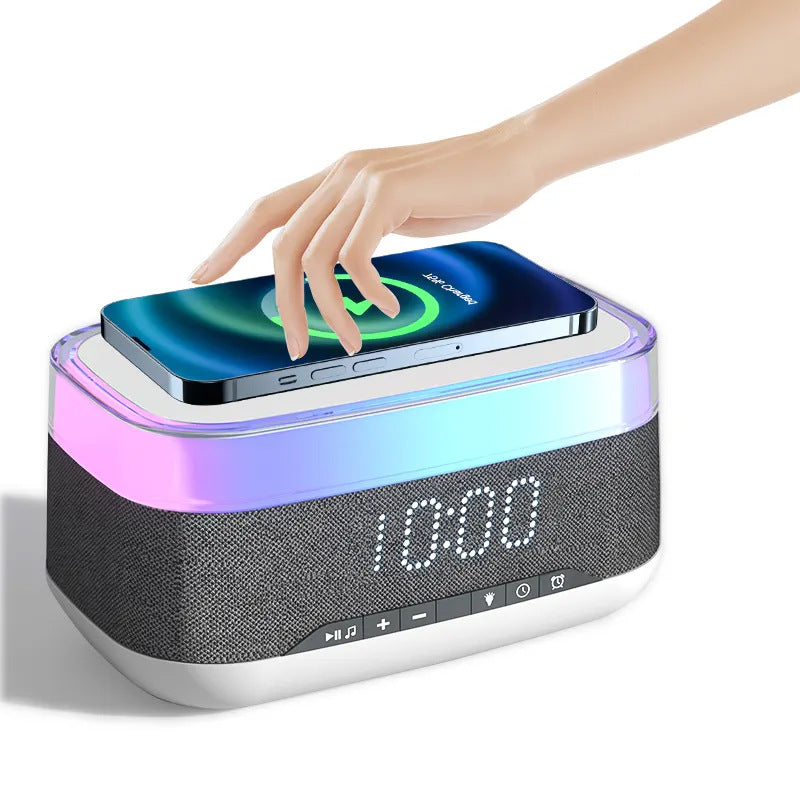 VoltVibe ChronoGlow 4-in-1 Smart Alarm Clock Wireless Charger