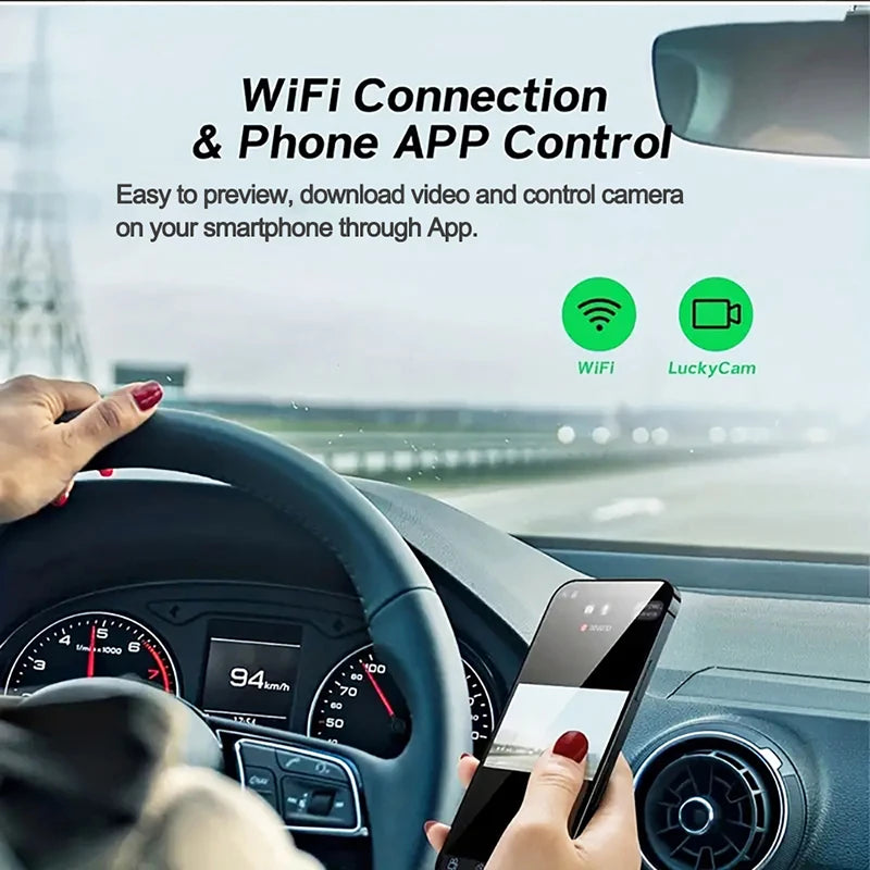 VoltVibe DriveGuard Pro | Multi-Lens WiFi Smart Dash Cam