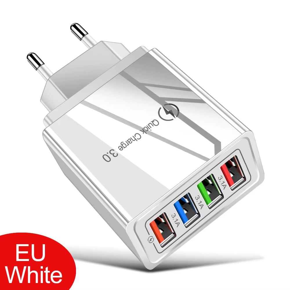 VoltVibe NitroVolt X4 | Quick Charge Multi-Device Travel Adapter