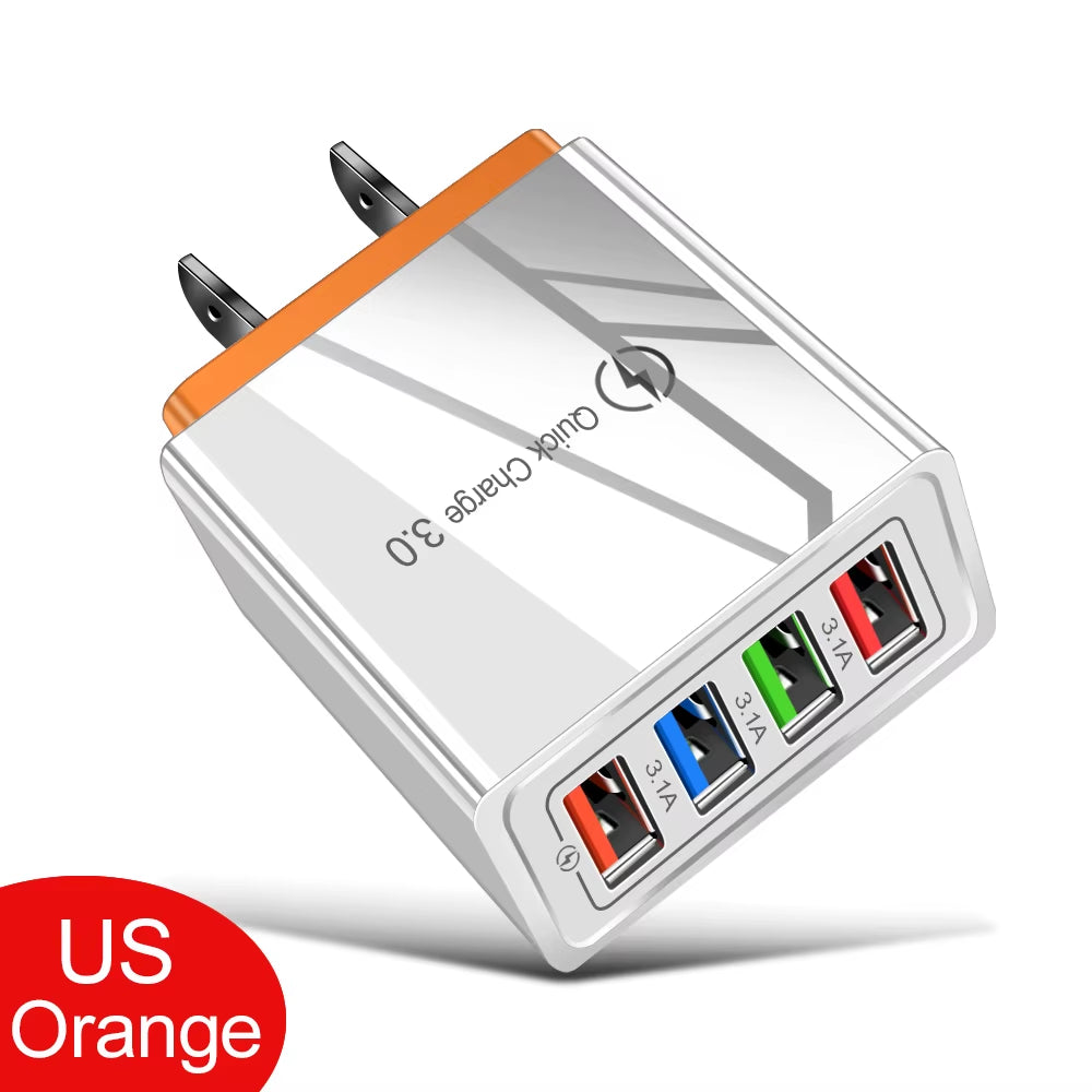 VoltVibe NitroVolt X4 | Quick Charge Multi-Device Travel Adapter