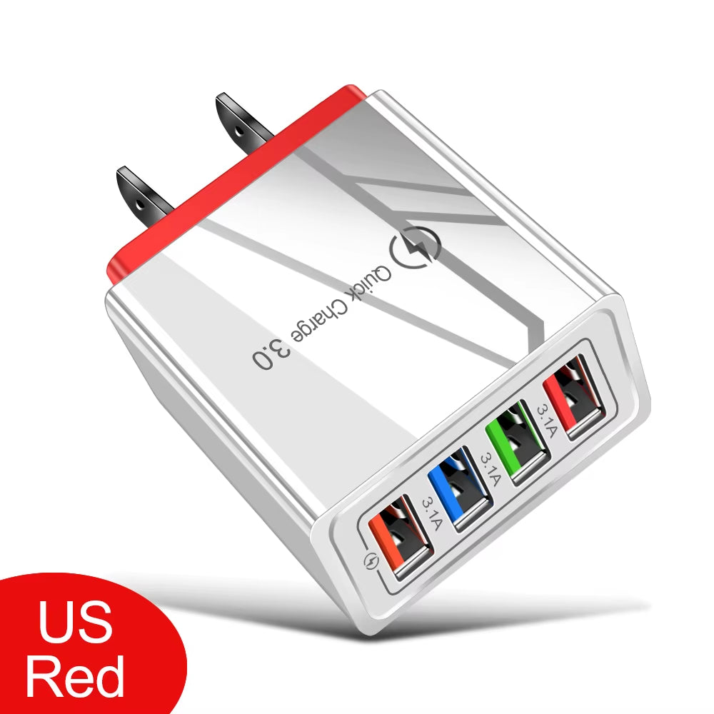 VoltVibe NitroVolt X4 | Quick Charge Multi-Device Travel Adapter