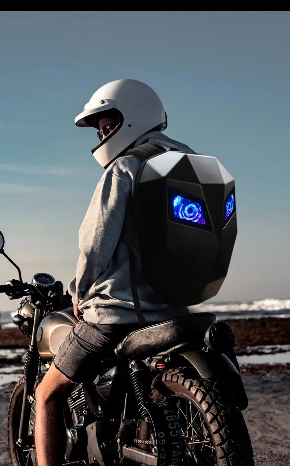 VoltVibe ApexRider Intelligent LED Waterproof Cyber Bag