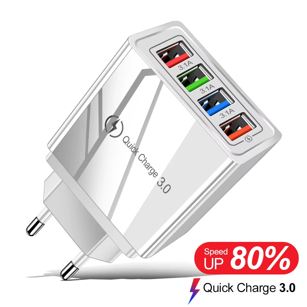 VoltVibe NitroVolt X4 | Quick Charge Multi-Device Travel Adapter