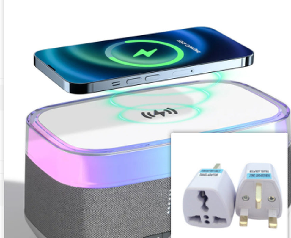 VoltVibe ChronoGlow 4-in-1 Smart Alarm Clock Wireless Charger