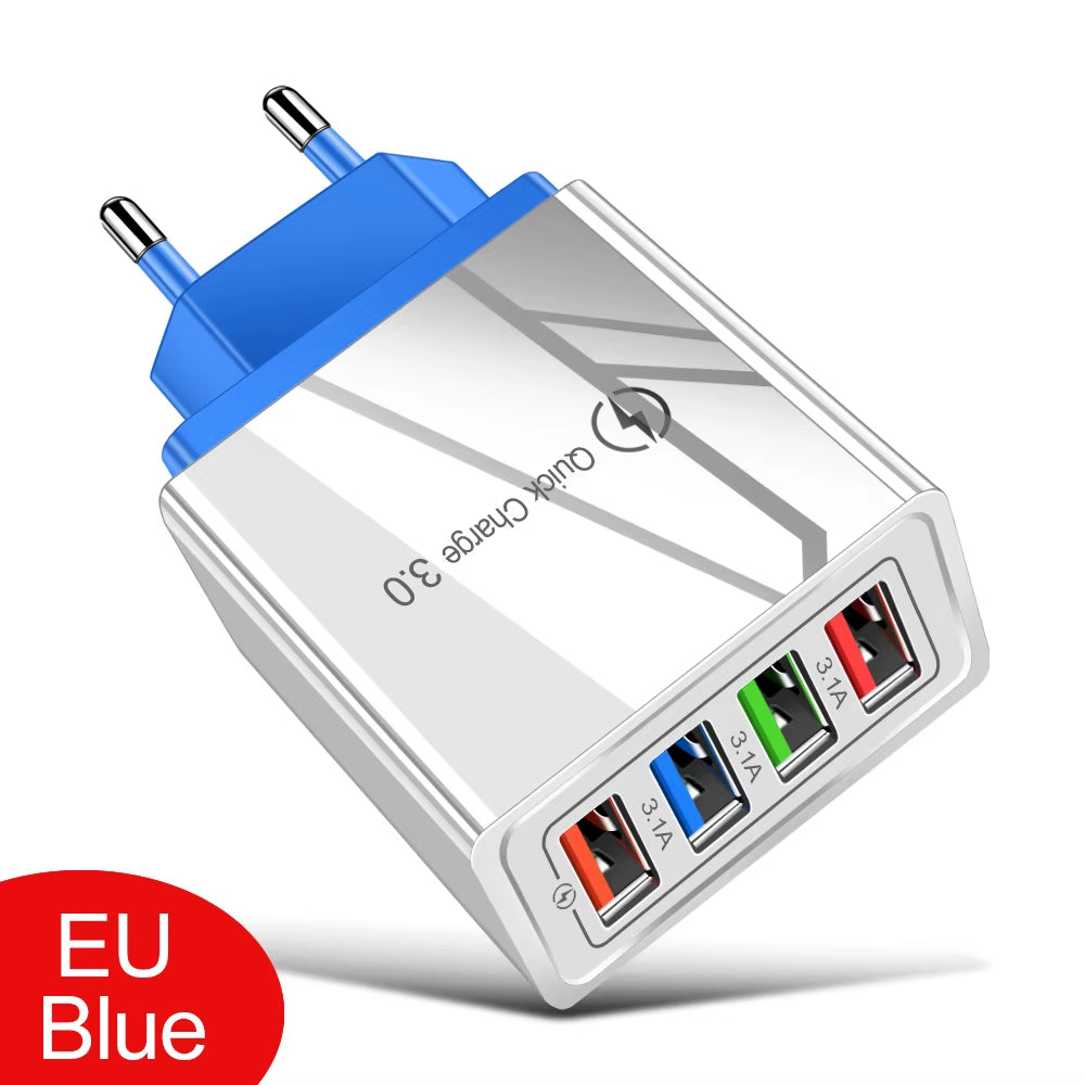 VoltVibe NitroVolt X4 | Quick Charge Multi-Device Travel Adapter